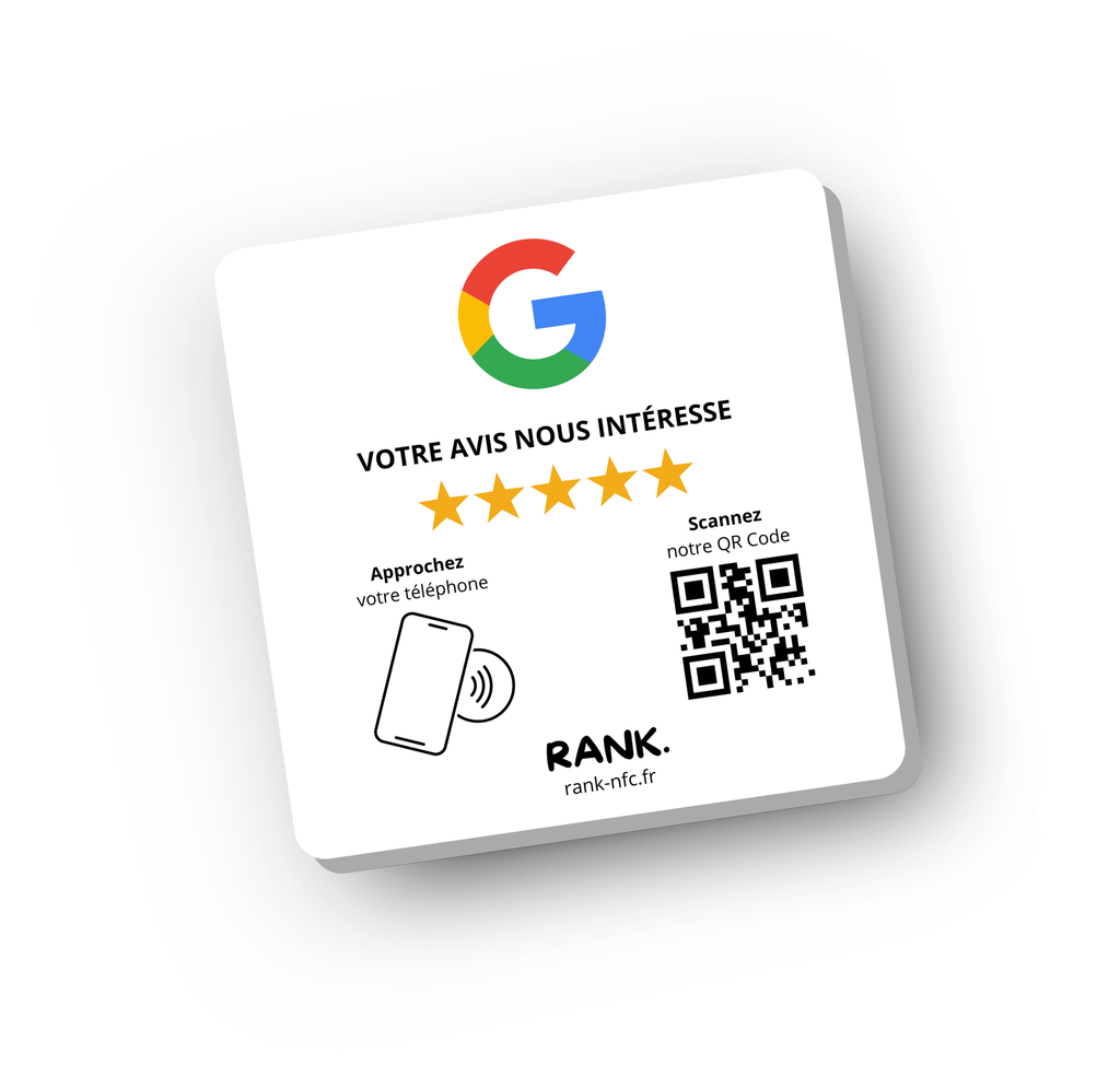 Plaque Avis Google